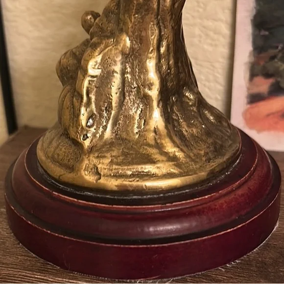 Vintage Solid Brass Hummingbird Figurine - Picture 7 of 9